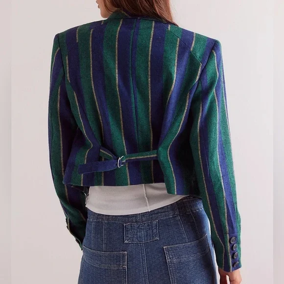Free People Betty Striped Blazer - Picture 3 of 9